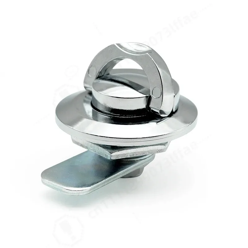 Folding Tongue Lock, Zinc Alloy Handle Lock Pull Ring Simple Cabinet Door Handle Lock Mailbox Lock MS404 -1 -2