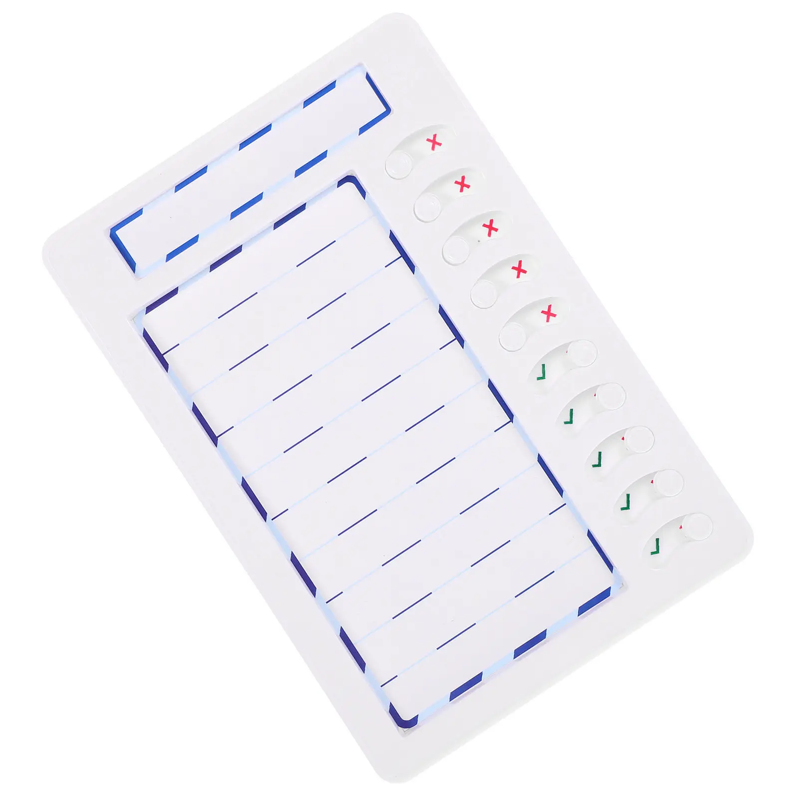 Plastic Chore Chart Portable Teens Chore Board Home Office Reward Chart Behavior Task Planner Daily Weekly Reminder view 3