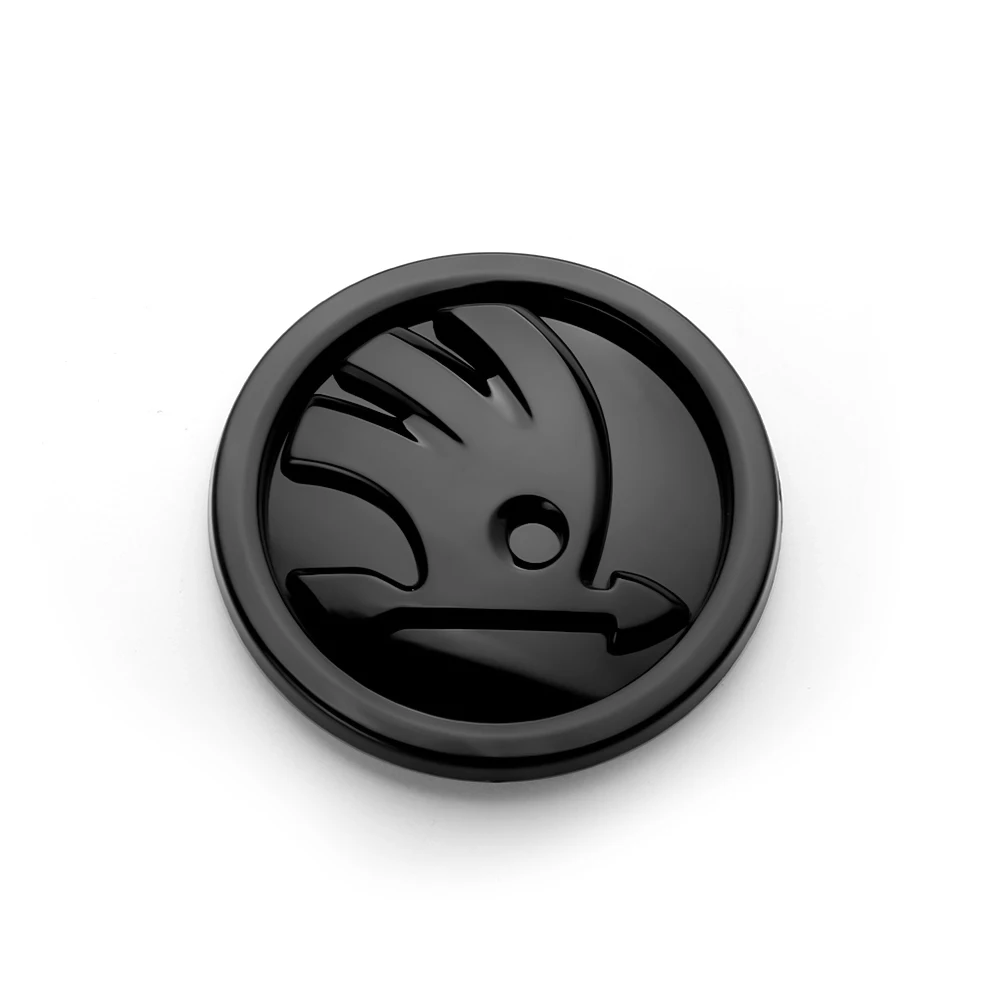 80/90/100mm Auto-Frontmotorhauben-Logo-Ersatz-Aufkleber Kofferraum-Emblem für Skoda S Logo Octavia Mk3 Fabia 2 Superb 2 Kamiq Kodiaq VRS