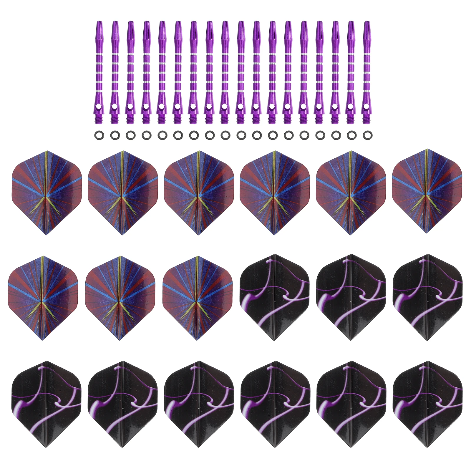 Arbre de fléchettes professionnel en alliage d'aluminium, 18 ensembles, fournitures de jouets, Kit d'accessoires de tige de jeu pour les amoureux, forme Unique à la mode