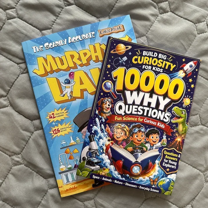 Children's science fun enlightenment storybook, Murphy's Law + 100,000 whys, English early education books, children's gifts