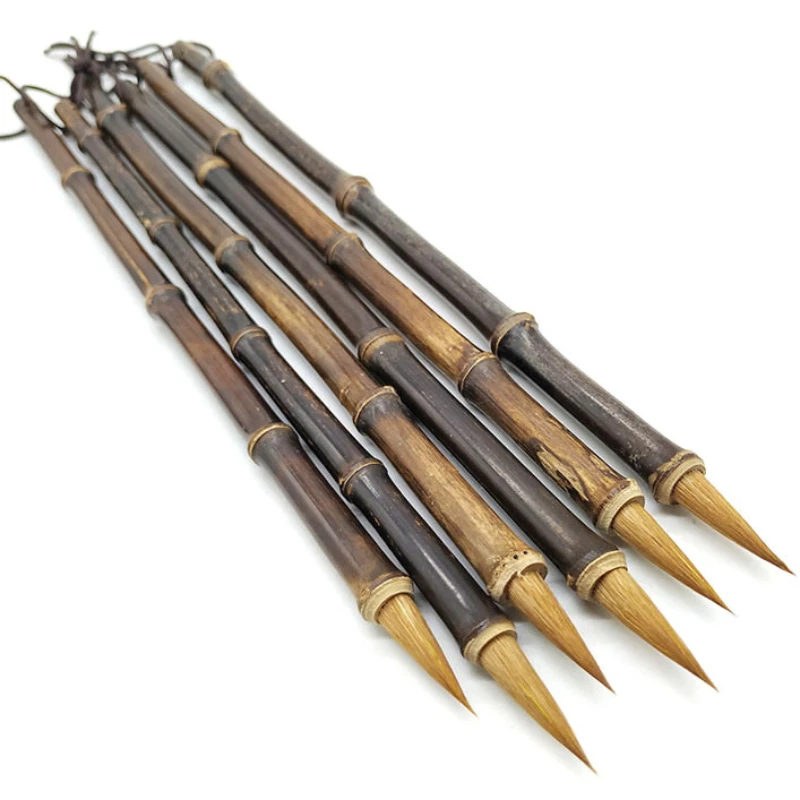 Weasel Hair Brushes Chinese Calligraphy Brush Small Regular Script Writing Brush Copy Scriptures Pen Chinese Line Drawing Brush