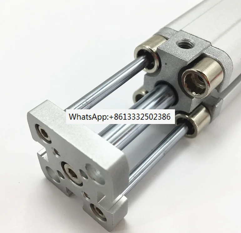 

ADVUL-16-20/25/50/65-P-A ADVUL-16-80-P-A Compact cylinder, secured against rotation by means of guide rods and yoke plate