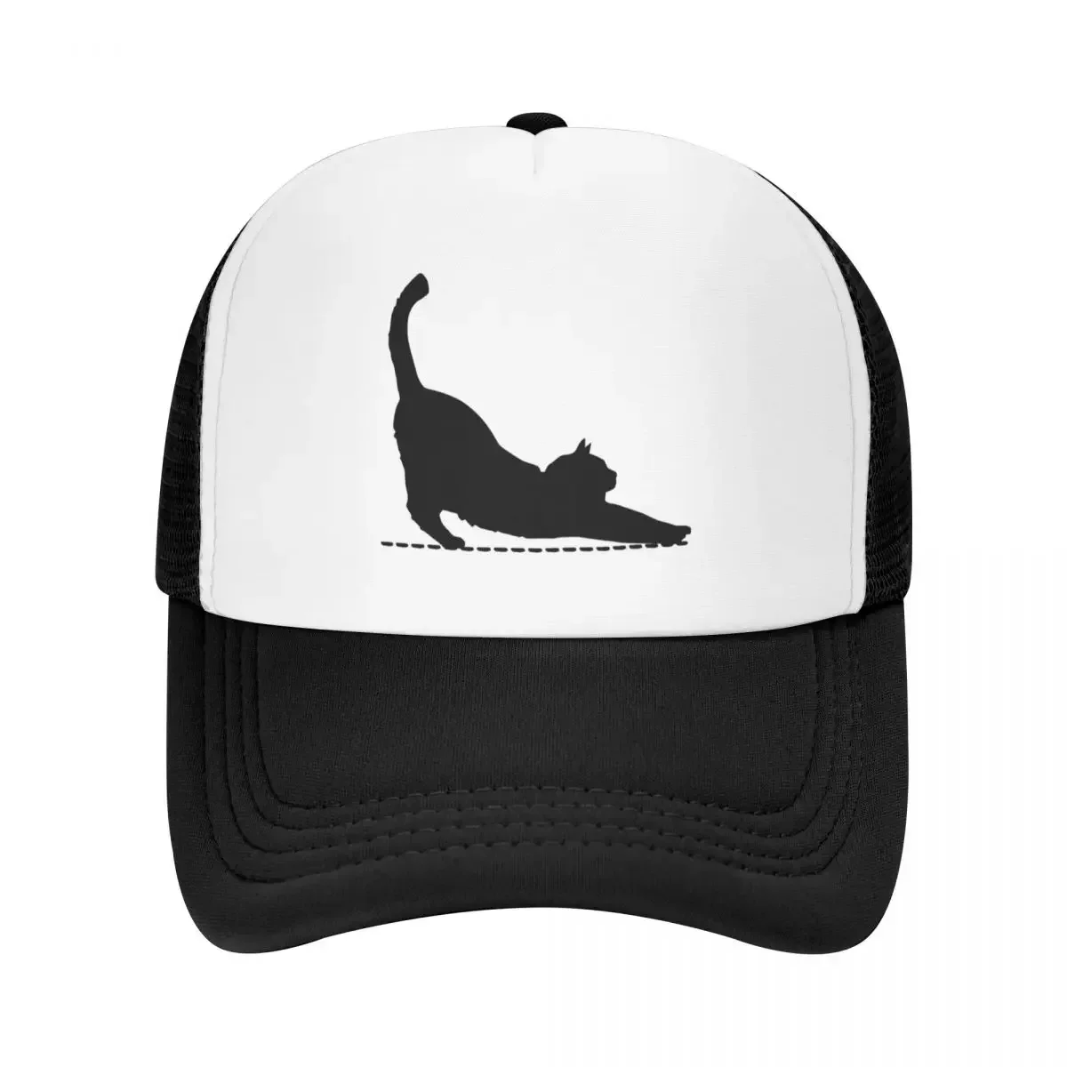 Black Cat Stretching Baseball Cap summer hat Rugby Sun Cap Hat Men's Women's