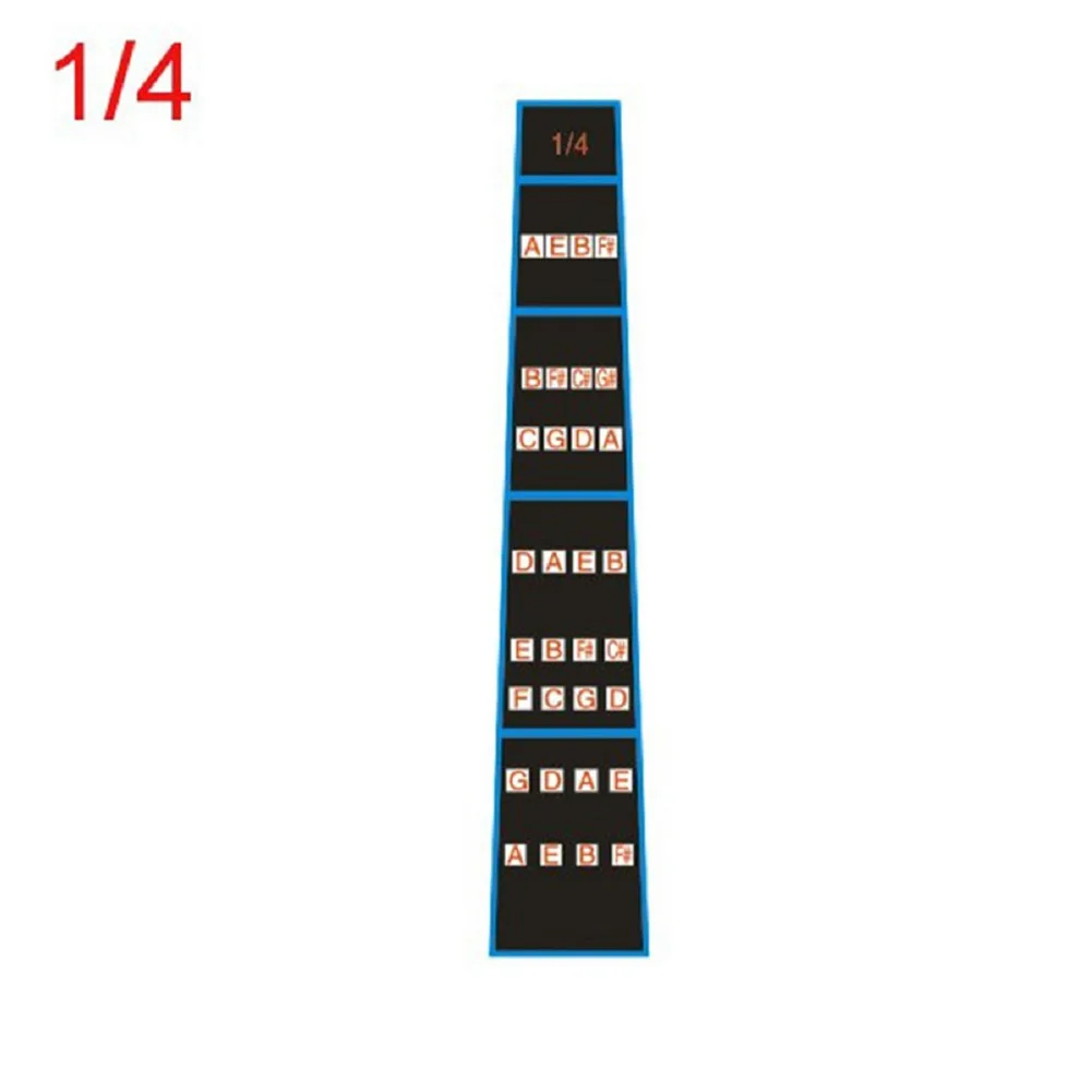 New Practical Violin Intonation Stickers No Damage Wear-resistance Fingerboard Marker Full Size 4/4 3/4 1/4 1/2 1/8