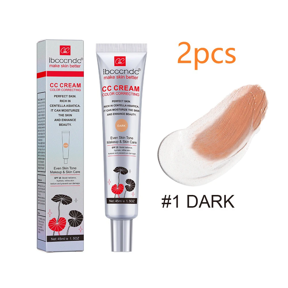 45ml Kleurcorrigerende CC Cream Hydraterende Waterdichte Zweetbestendige Make-up Voordat Concealer Blijvende Vrouwen Make-Up Veranderen CC Crème