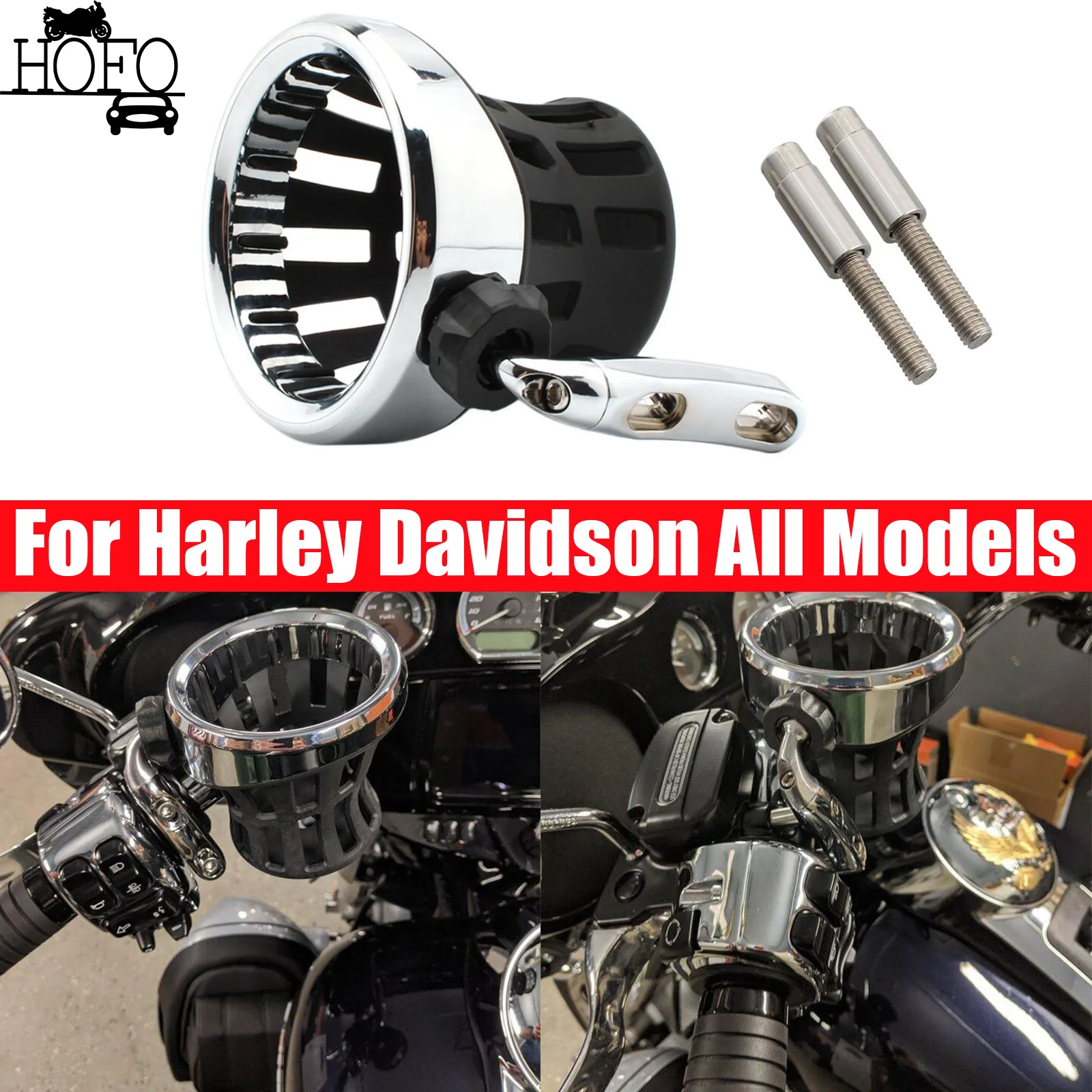 

Motorcycle Cup Holder Motocross Bicycle Bottle Holder Motorbike Drink Cup Bracket Mounted For Harley Road Glide Ultra Classic