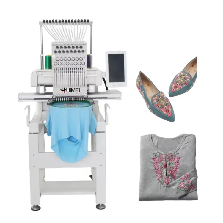 Small Personalized Embroidery Machine Multi-color High Speed Single Head Embroidery Machine