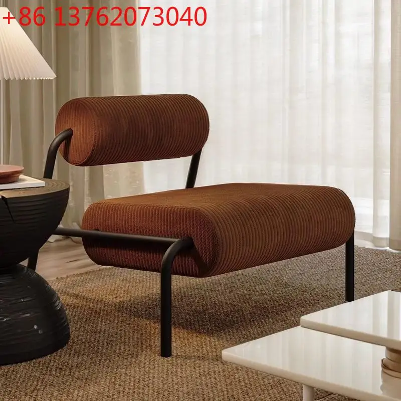 

Средневековое кресло-софа, современное простое кресло для отдыха из кованого железа с вельветовой обивкой