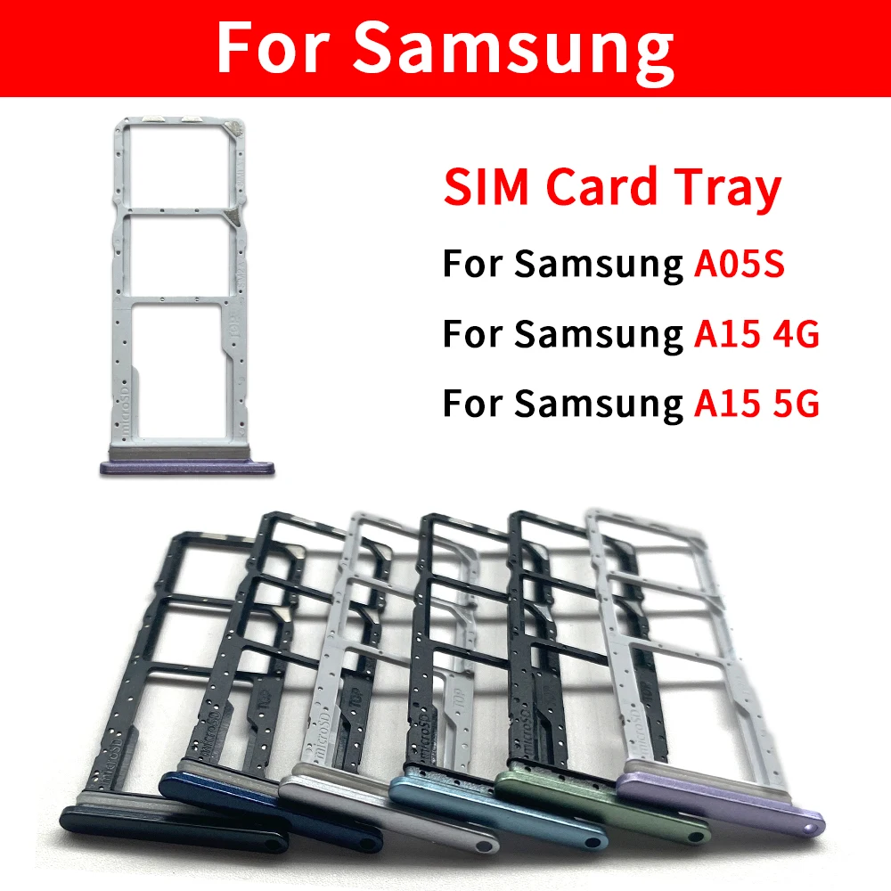 10Pcs\Lot Good quality SIM Card Tray Slot Holder Adapter Accessories For Samsung A05S A15 4G 5G