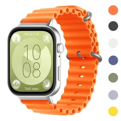 Colorful Band For Huawei Watch Fit 3 Replaceable Ocean Silicone Strap For Huawei Fit 3 Sport Watchband Bracelet Accessories