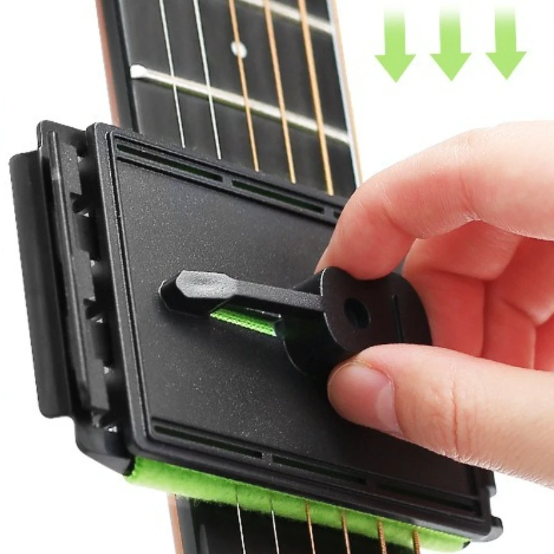 Guitar String Cleaner Portable Foldable Bass Strings Cleaners Multifunctional Fingerboard Cleaning Set for Ukulele Violin