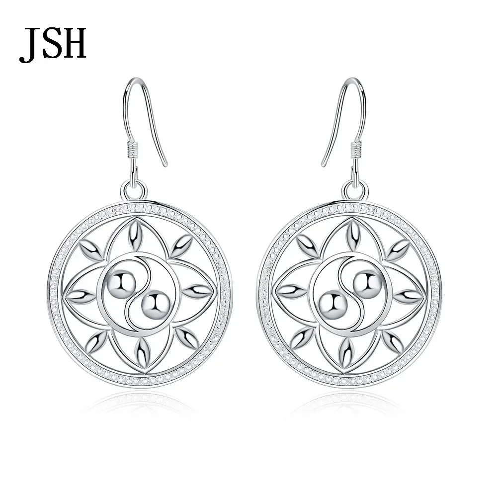 

Promotion Beautiful Bohemia Cute Lady Women 925 Sterling Silver Earrings Hot High Quality Fashion Jewelry Charms Wedding