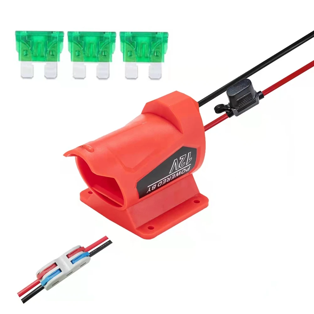 Ruota adattatore batteria AB11-Power per batteria 12V M12 con connettore fusibile calibro 14