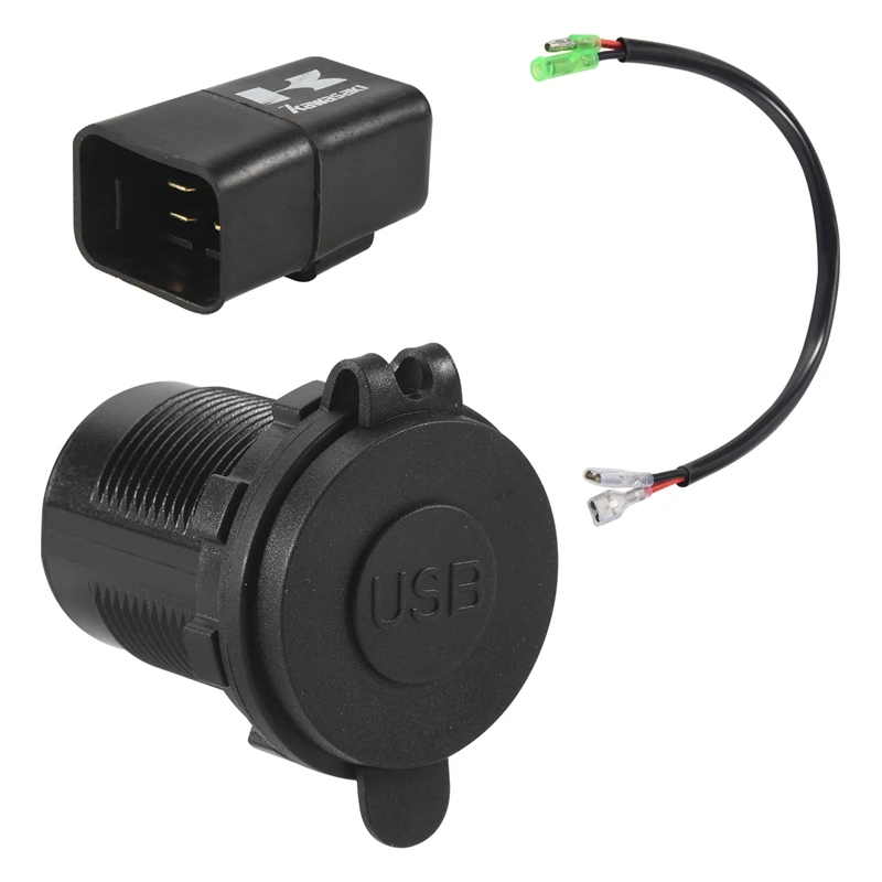 

Motorcycle Dual USB Charger With Relay For Kawasaki Versys 650 1000 X300 X650 Ninja400 Ninja650