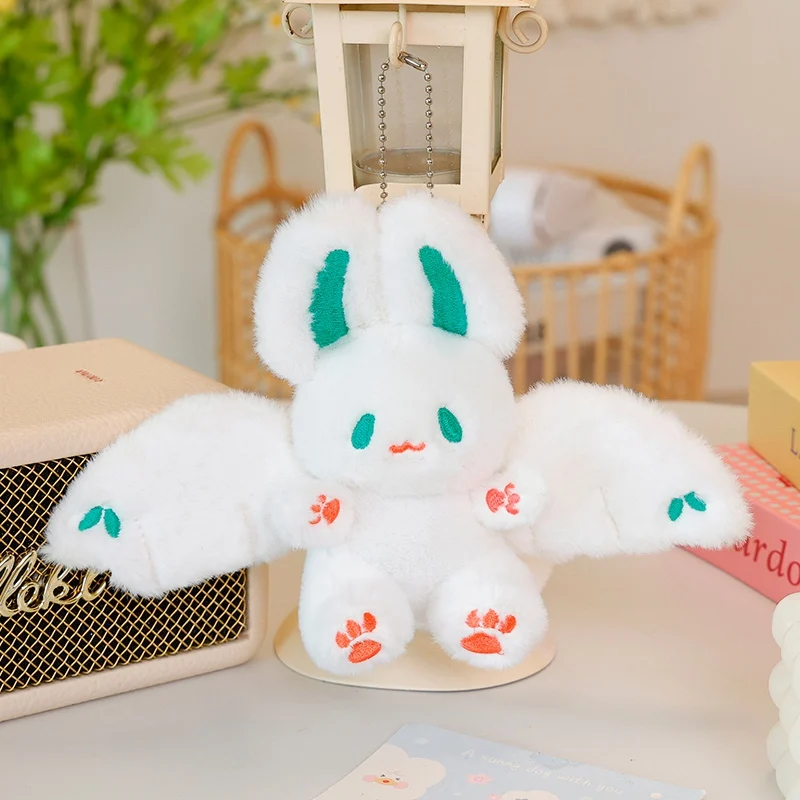 15 سنتيمتر Kawaii محشوة الحيوان الخفافيش أفخم المفاتيح لطيف يطير أرنب الخفافيش لعبة لينة حقيبة ديكور قلادة هدية عيد ميلاد لفتاة