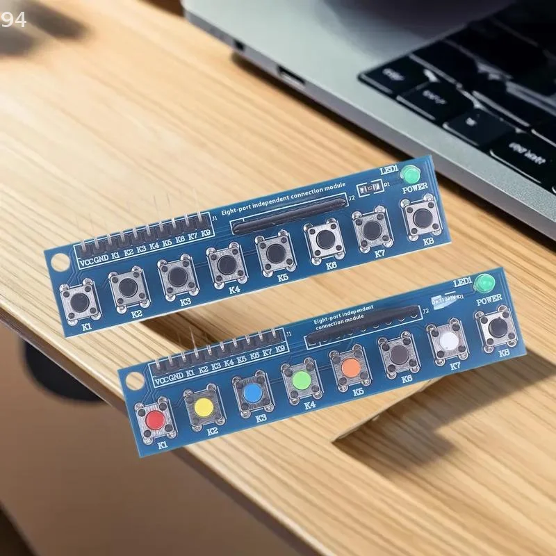 

Автономный 8-клавишный кнопочный модуль со светодиодным индикатором Distinct для настройки Arduino ARM