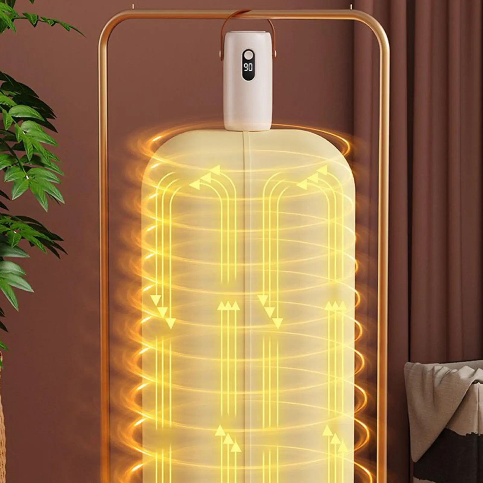 مجفف ملابس محمول، ماكينة مجفف محمولة قابلة للطي، ماكينة غسيل كهربائية، تجفيف سريع للملابس القماشية في الأماكن المغلقة #3