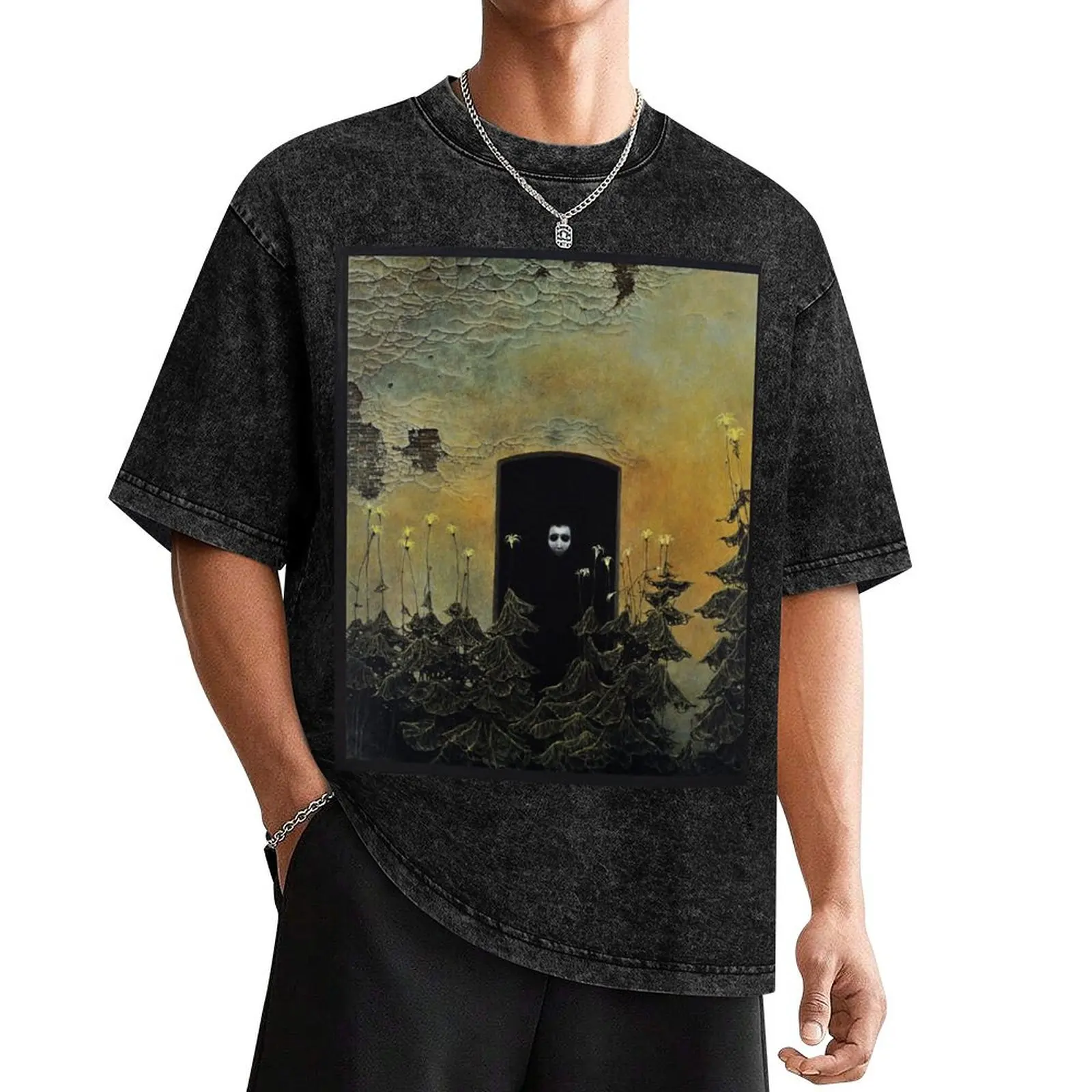 

Untitled, by Zdzisaw Beksiński T-Shirt blacks graphic t shirts sublime plus size tops t shirts for men cotton