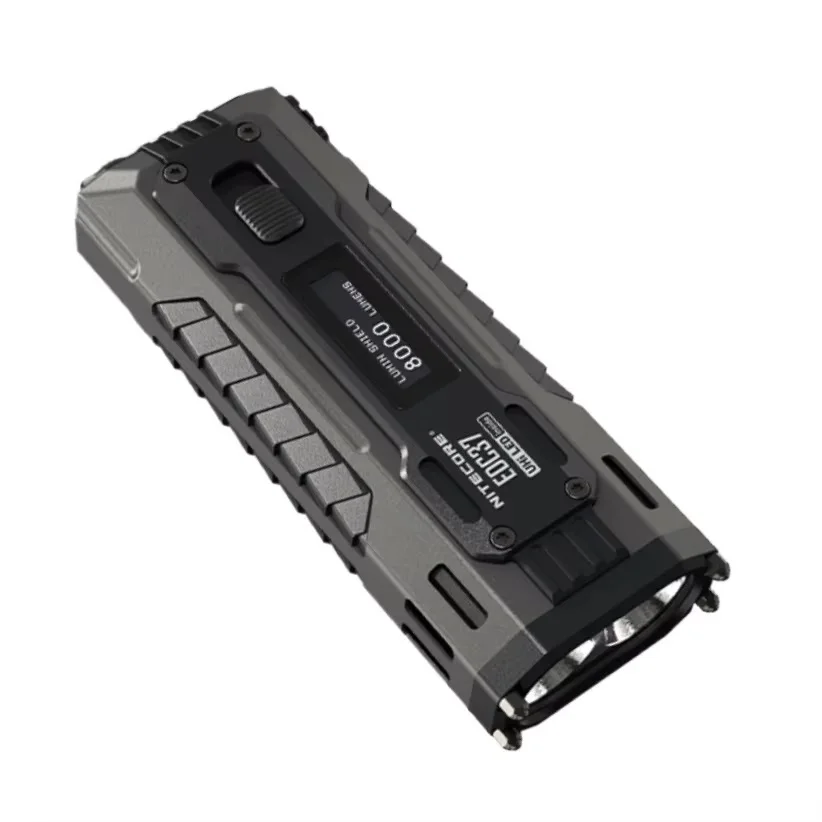 8000LM EDC Zaklamp UHi 20 LED Oplaadbare Tactische Zaklamp met OLED Display en Li-ion Batterij voor Buitenactiviteiten en Kamperen