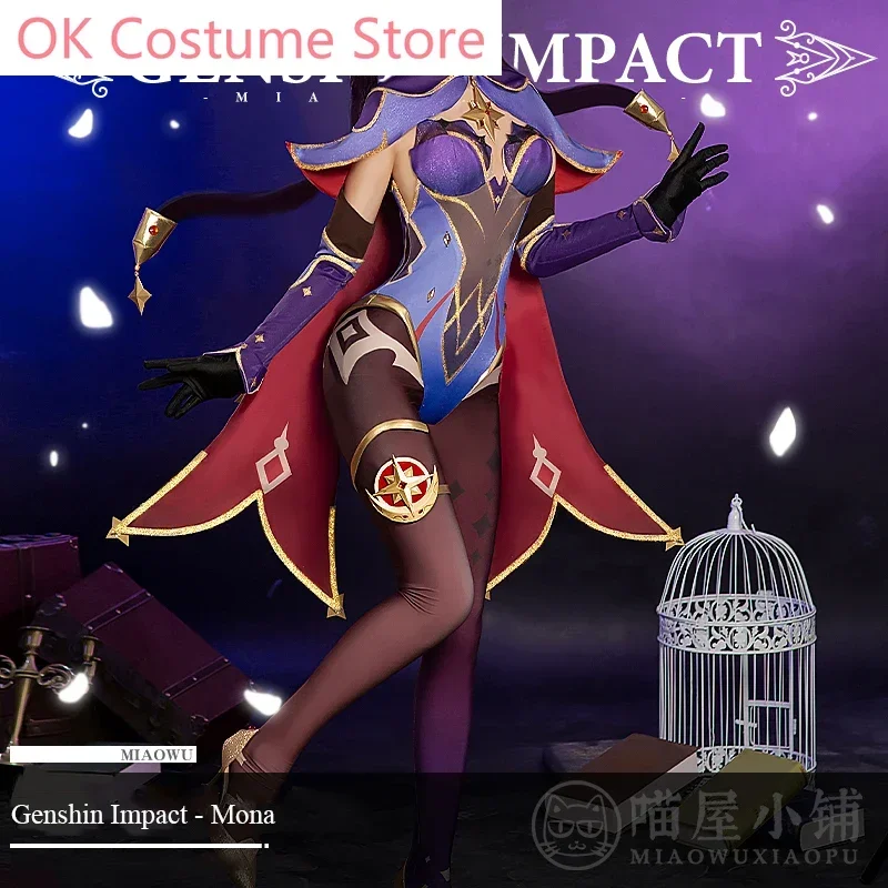 CosplayAnime! بدلة لعبة Genshin Impact Mona XingTianShuiJing بدلة رائعة زي تنكري زي حفلات الهالوين Wo #1