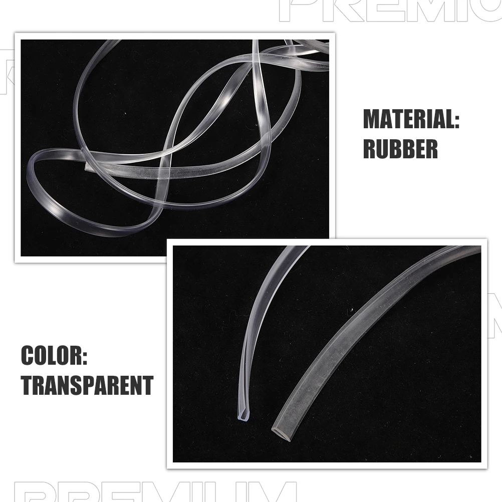 

6m Car Seals Transparent Rubber Gaskets Weatherproof Noise Reduction Scratch Protection Adjustable Length Vehicle Door Guards