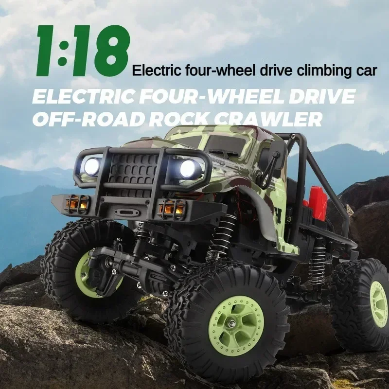 WL New 1/18 184021 Simulation Camouflage Climbing Off-road Vehicle Model Electric Remote Control Climbing Vehicle Toy Boy Toy