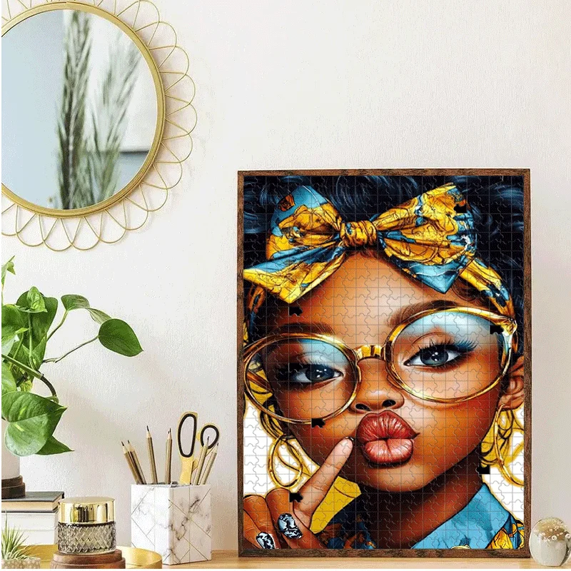 Character, Bow Tie, Glasses, Lips, Fingers, Clothing Puzzle 500pcs/1000pcs for Adults - Interactive Family Game, College Roomm