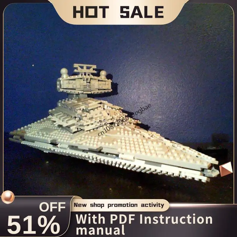 

New 1558Pcs Famous Star Battle Movie Moc Star Destroyer Spaceship Model Diy Creative Ideas Kid Toy Birthday Gift Building Blocks