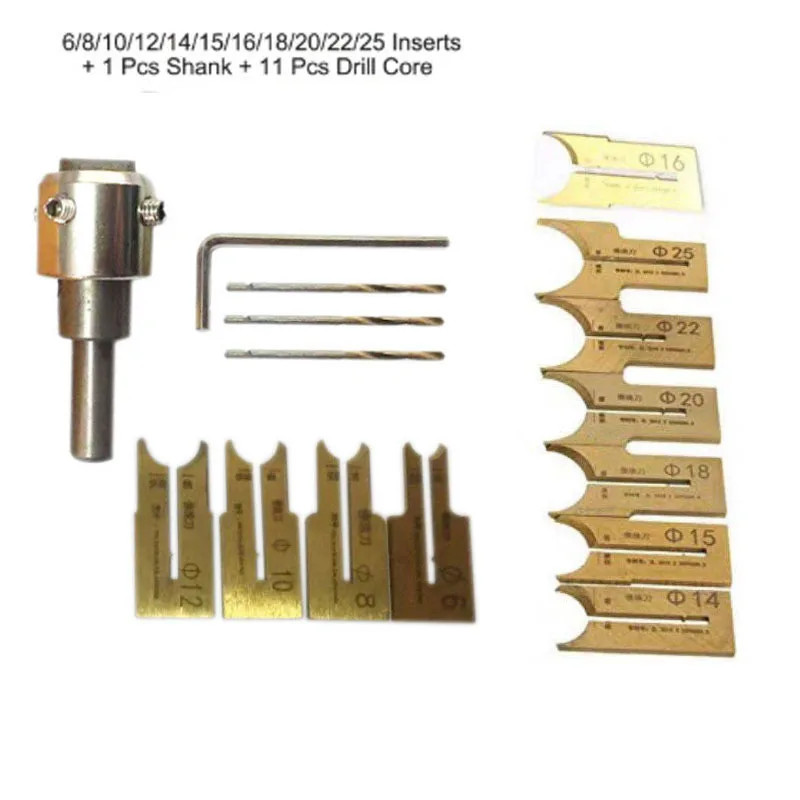 14-25mm Wooden Rosary Bead Making Drill Bit Kit Woodworking Milling Cutter Molding Tool Ball Blade Beads Router Drills Bit Se