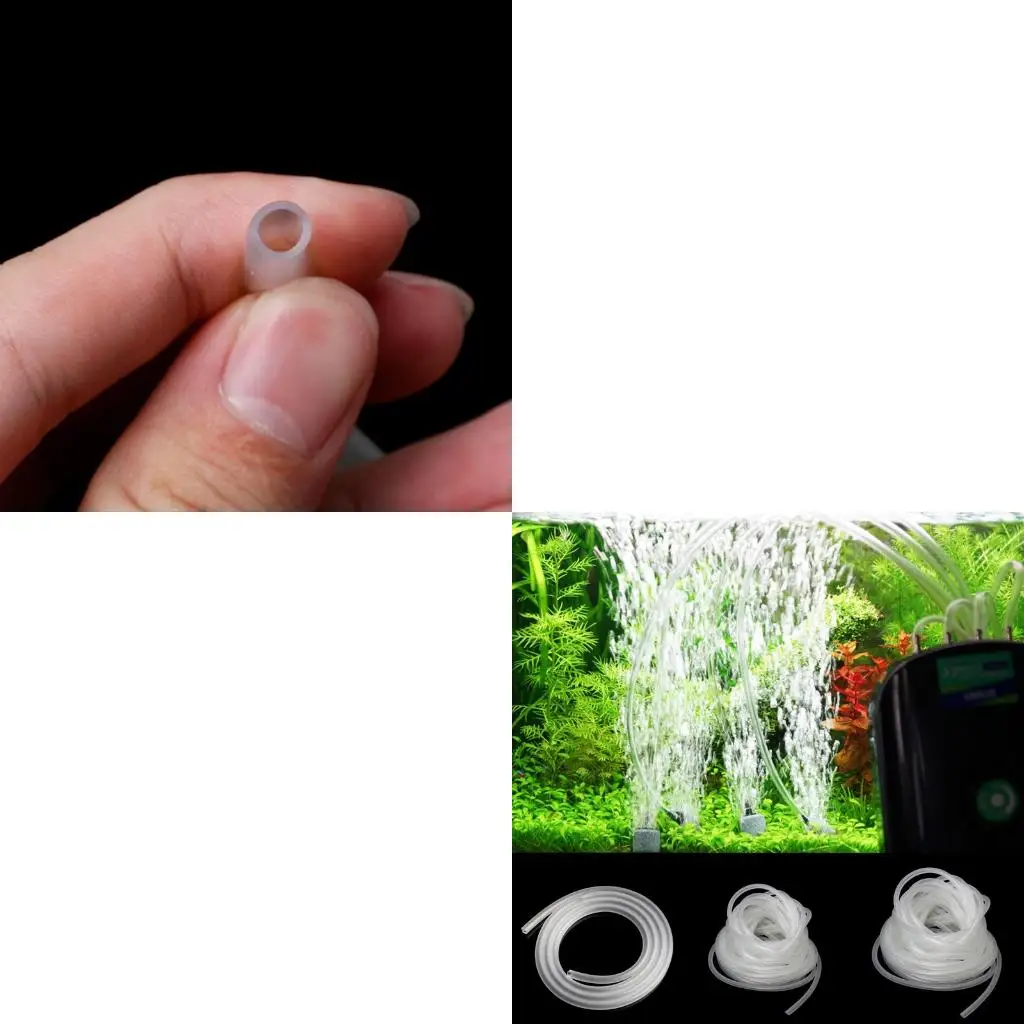 

1/5/10 м прозрачная аквариумная ПВХ трубка, воздушный насос, кислородная трубка для рыб, резервуар 4/6 мм