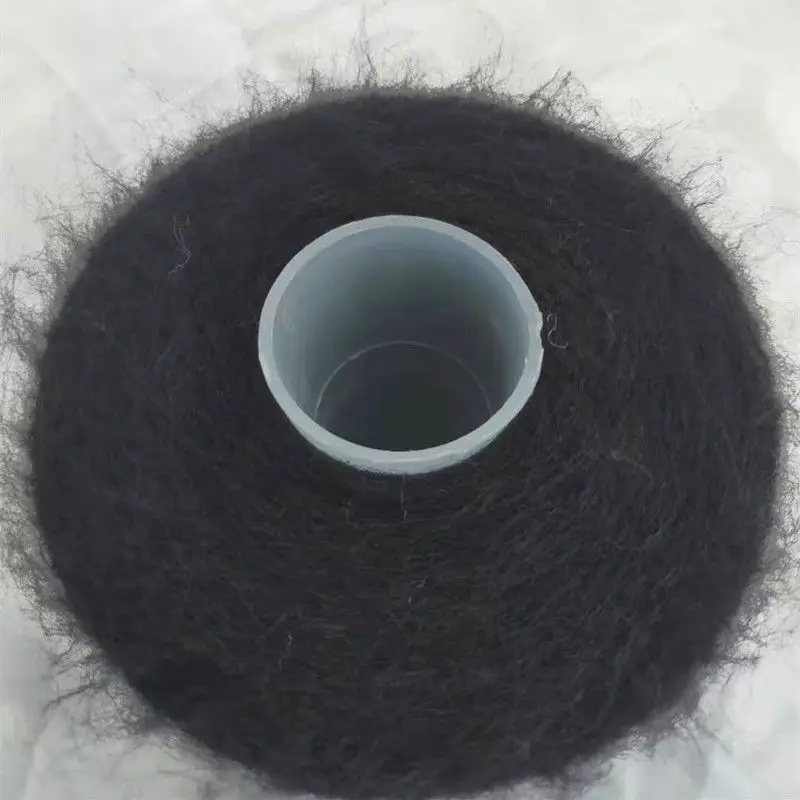 

500 г/шт. мохеровая пряжа для вязания крючком шляпа, сумка, шарф, свитер, шапка, шаль, сделай сам, мягкая пушистая теплая дышащая нить, фиолетовый, белый цвет