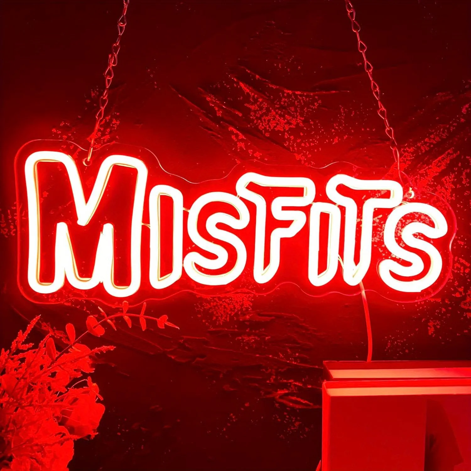 

Неоновая вывеска Misfits с USB-подсветкой, регулируемая по яркости, светодиодная неоновая лампа, настенный декор для игровой комнаты, спальни, гостиной, бара, вечеринки, подарки на день рождения