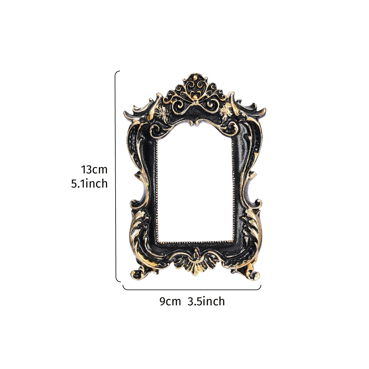 Halloween Decor Resin Material Black Oval Frame