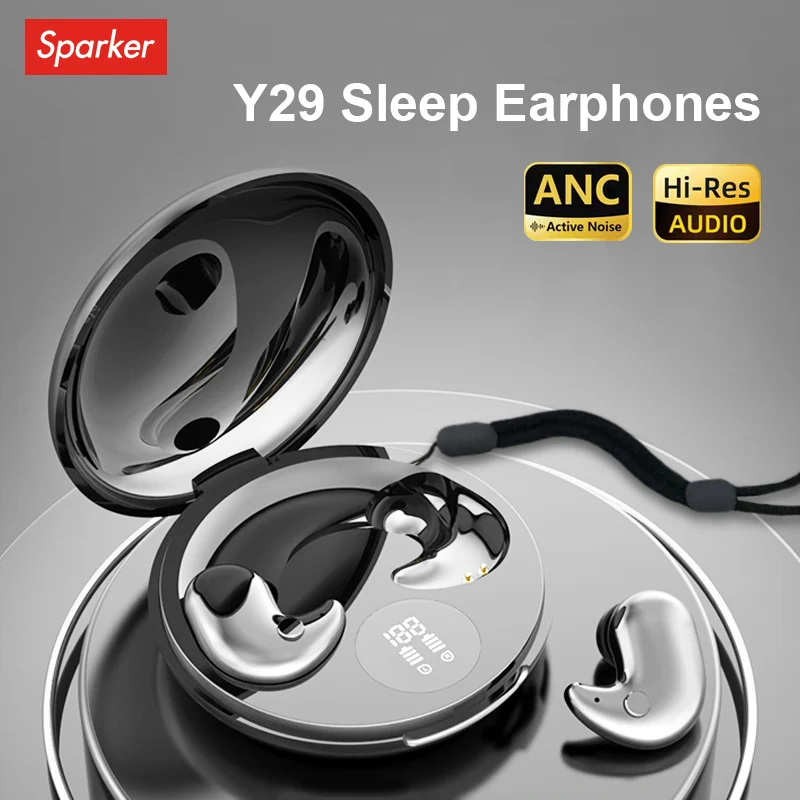 Y29 Bluetooth Earphones Wireless Sleep Invisible Mini Compact Wireless Bluetooth Earphones Long Battery Life Noise Reduction