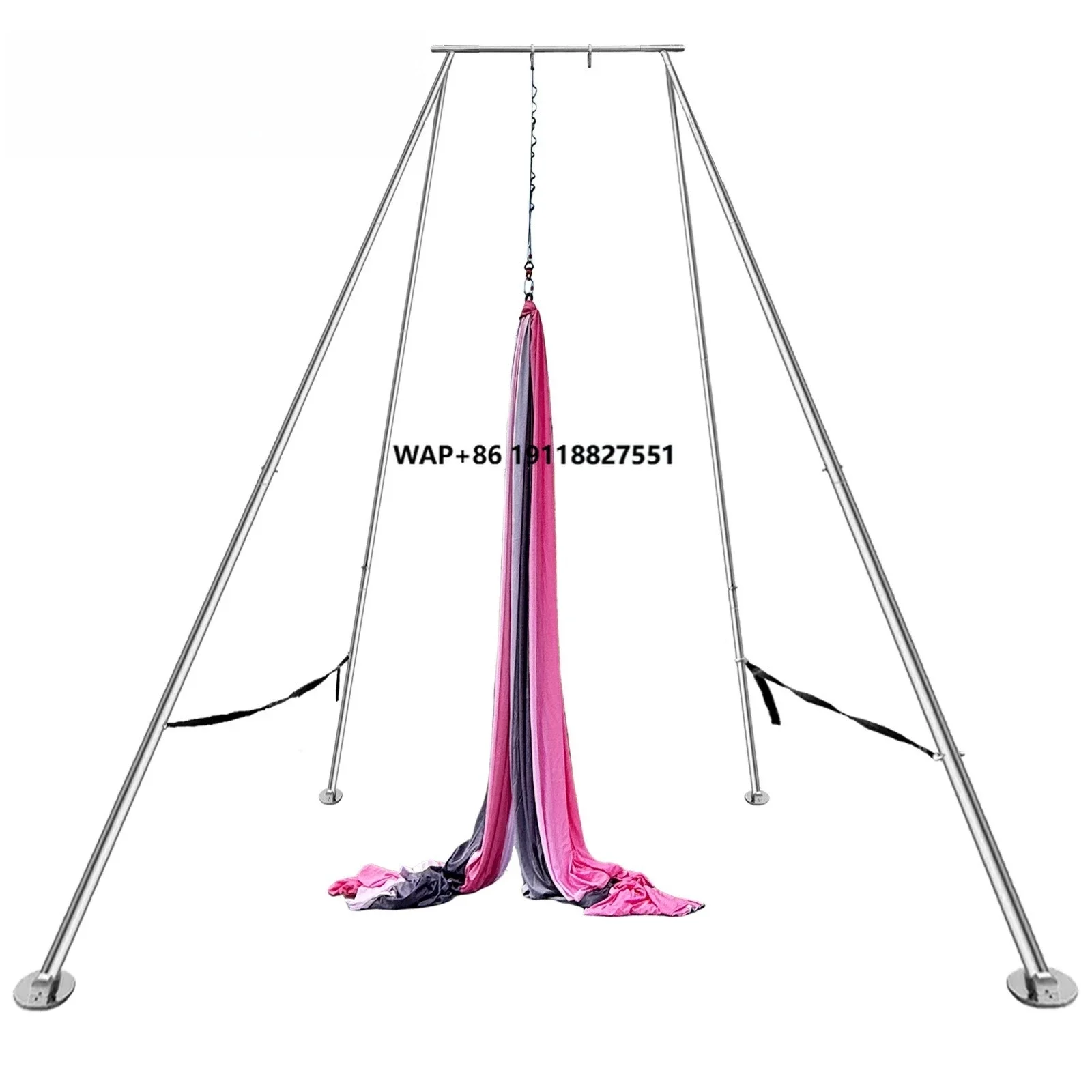PRIOR FITNESS New Upgraded 4.25M Aerial Yoga Stand Magnesium Alloy Adjustable Hammock Stand Aerial Yoga Rigging.