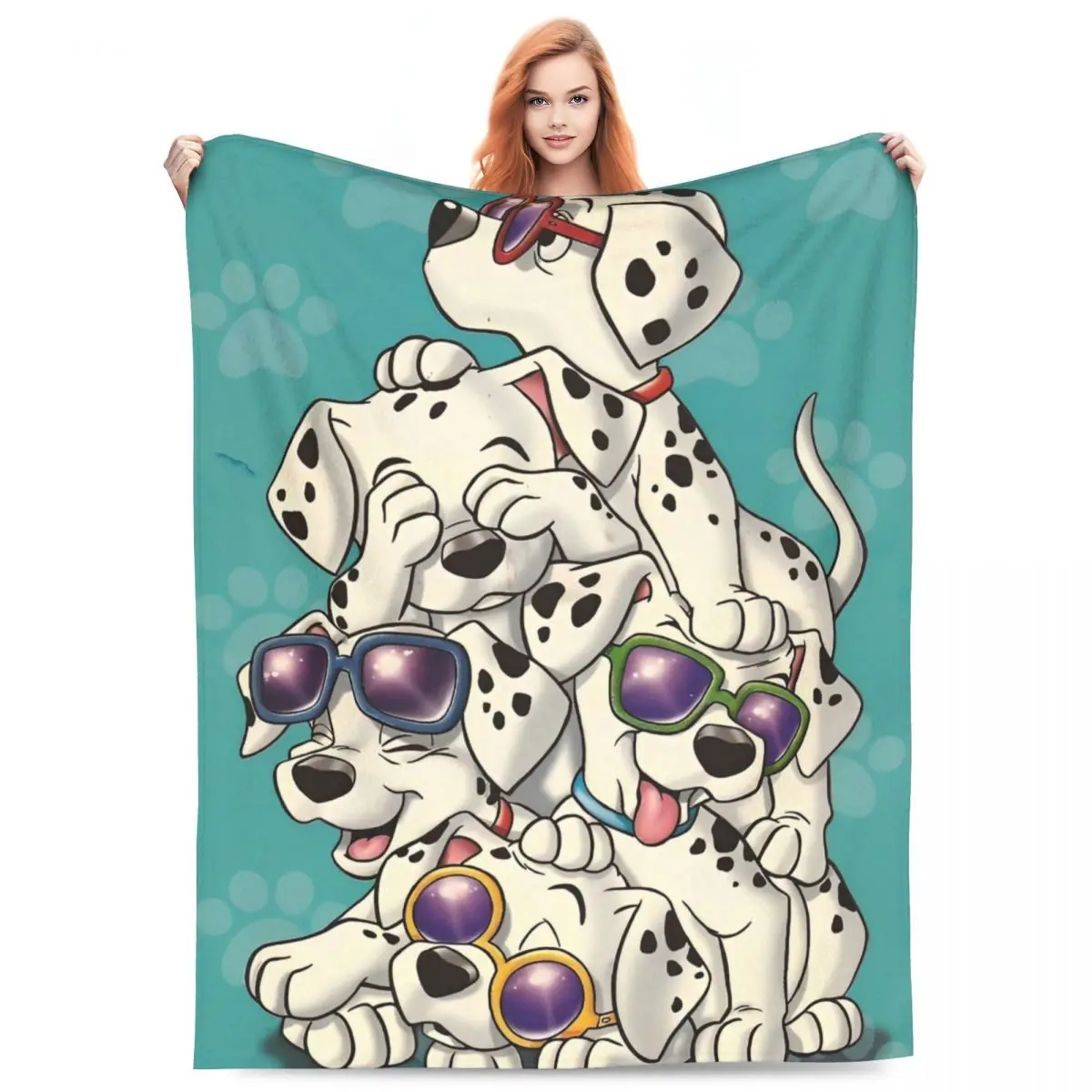 101 Dalmatians Blanket Quality Warm Soft Throw Blanket Spring Picnic Couch Chair Print Bedspread