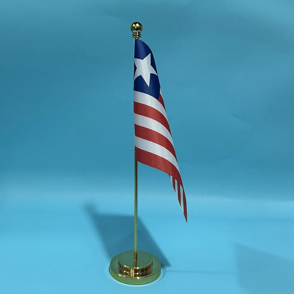 SKY FLAG Bandera de escritorio Liberia poliéster nacional - imagen 4