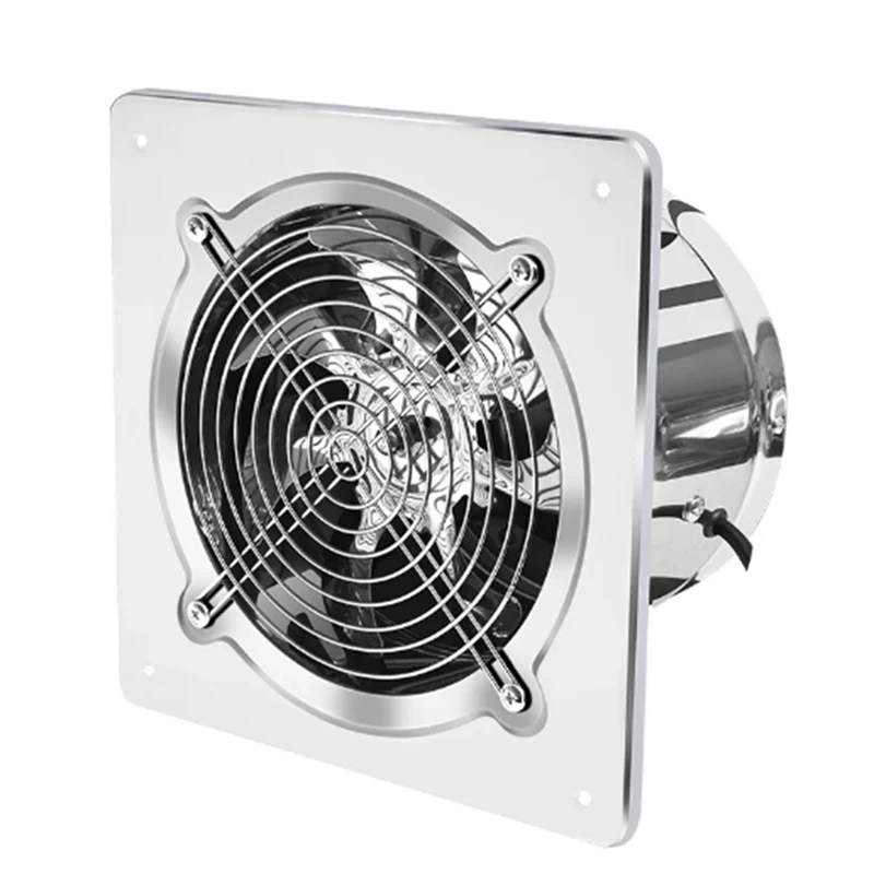 

6Inch Booster Fan Extractor Exhaust Fan Ventilation Pipe Fan For Bathroom Toilet Kitchen Wall Window Stainless Steel Fan Durable