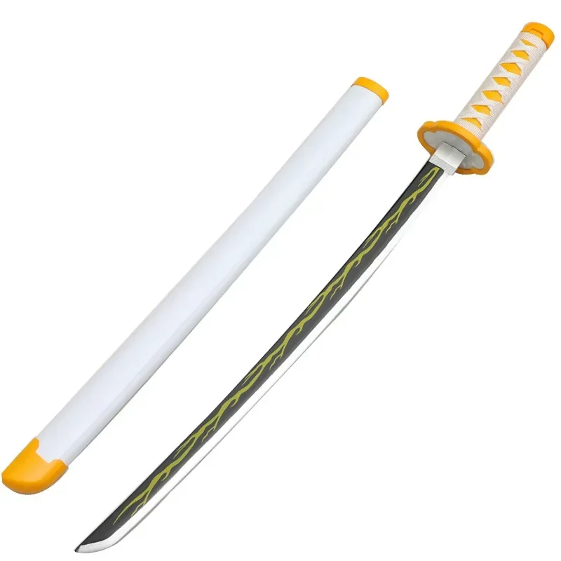 Demon Slayer Cosplay Épée Katana en Bambou, Arme Kimetsu no Yaiba Py Play, Agatsuma Zenitsu, Modèle Oke Roji Mitsuri, 30 po, 75cm