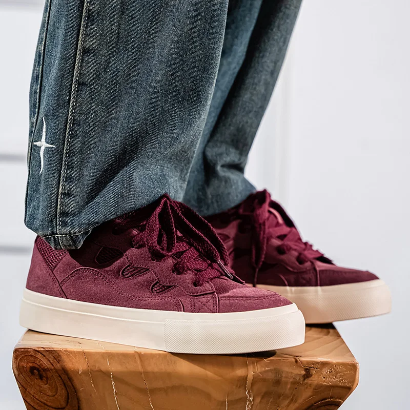 

Breathable Comfortable Maillard Solid Color Low-Top Sneakers Casual Shoes 2025 New Summer Breathable Season Comfortable Sneaker