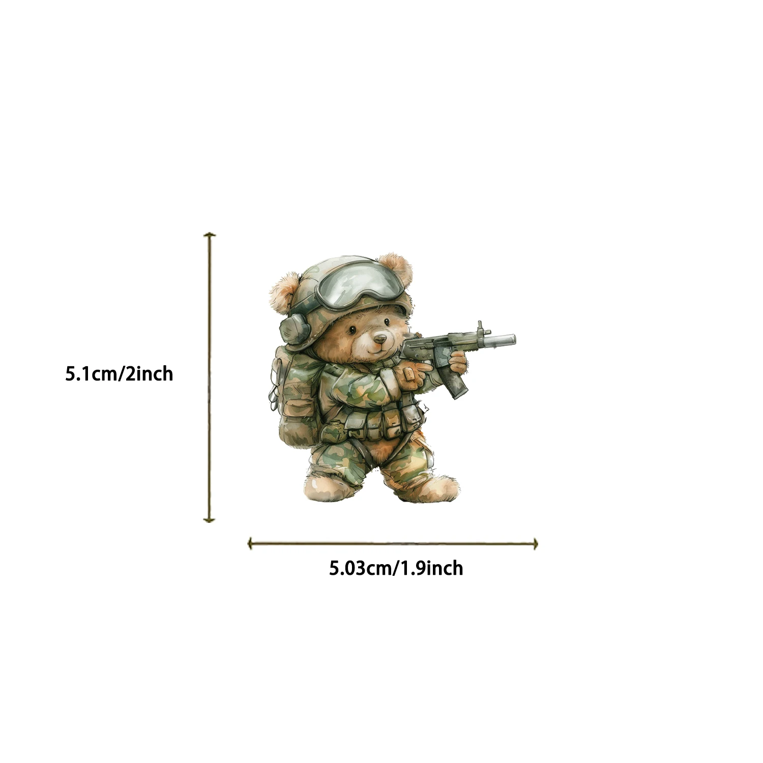 55/110PCS Cute Teddy Bear Stickers Decoration Classic Kids Toys Luggage Motorcycles Laptops Waterproof Sticker