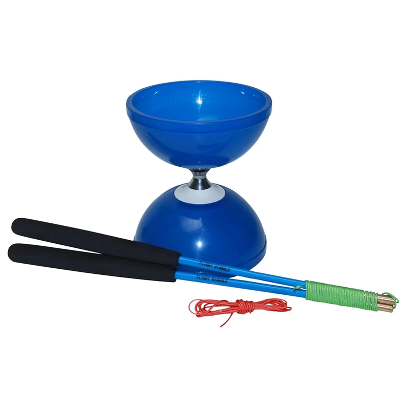 MAGICYOYO Triple Bearing Diabolo Medium Size 5Inch Yoyo High Performance Diabolo Skill With 2 Pair Carbon Sticks+2 Extra Strings