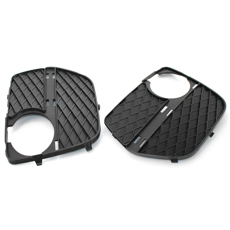 

BAAJ-2 PCS 51117312605 51117312606 Рама противотуманной фары Нижняя решетка Передняя планка Решетка противотуманной фары Черный ABS Автомобиль Для BMW X6 E71 2012-2014