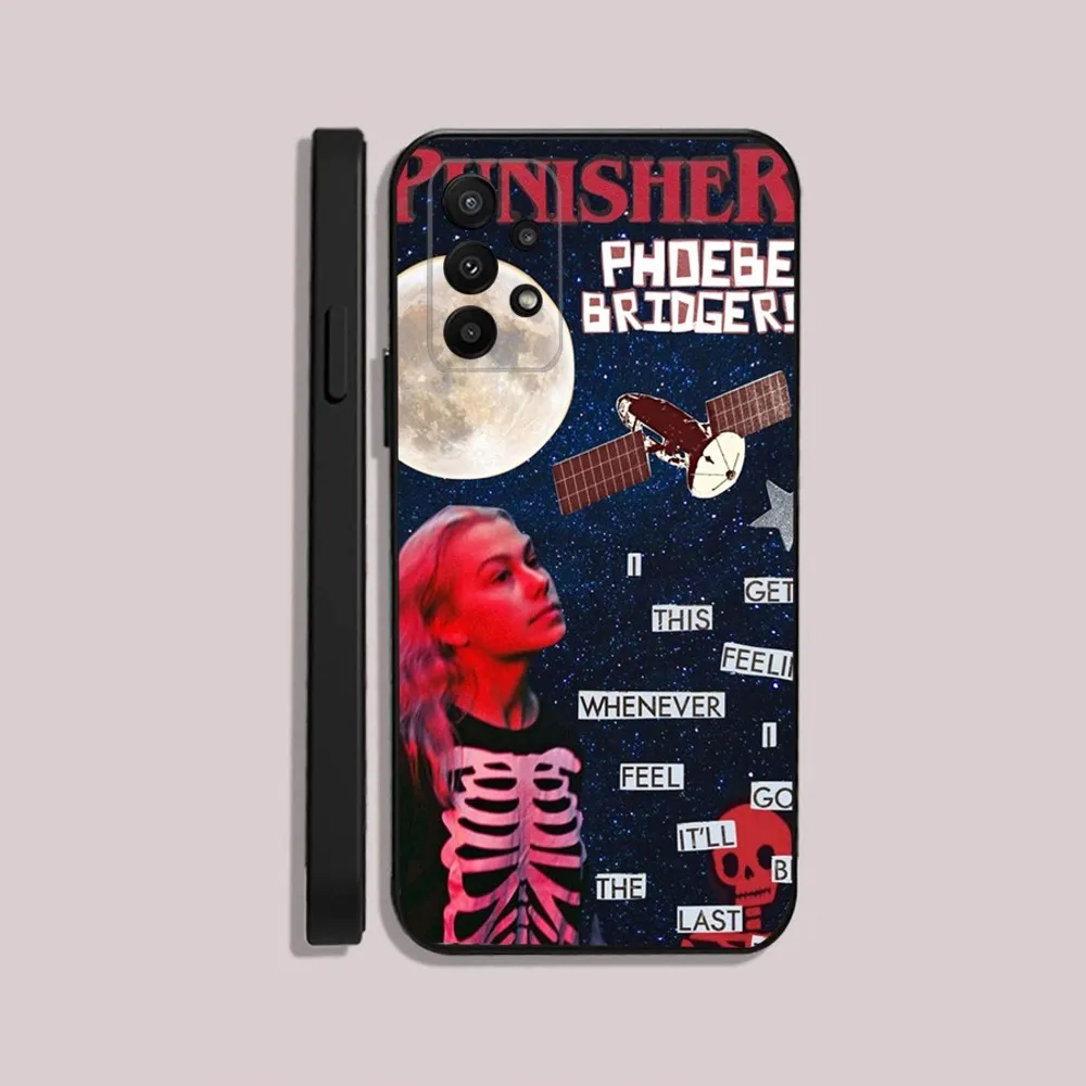 Punisher Phoebe Bridgers  Phone Case For Samsung S24,23,22,30,21,10,9,Ultra,Plus,Lite,FE,5G Black Soft Case