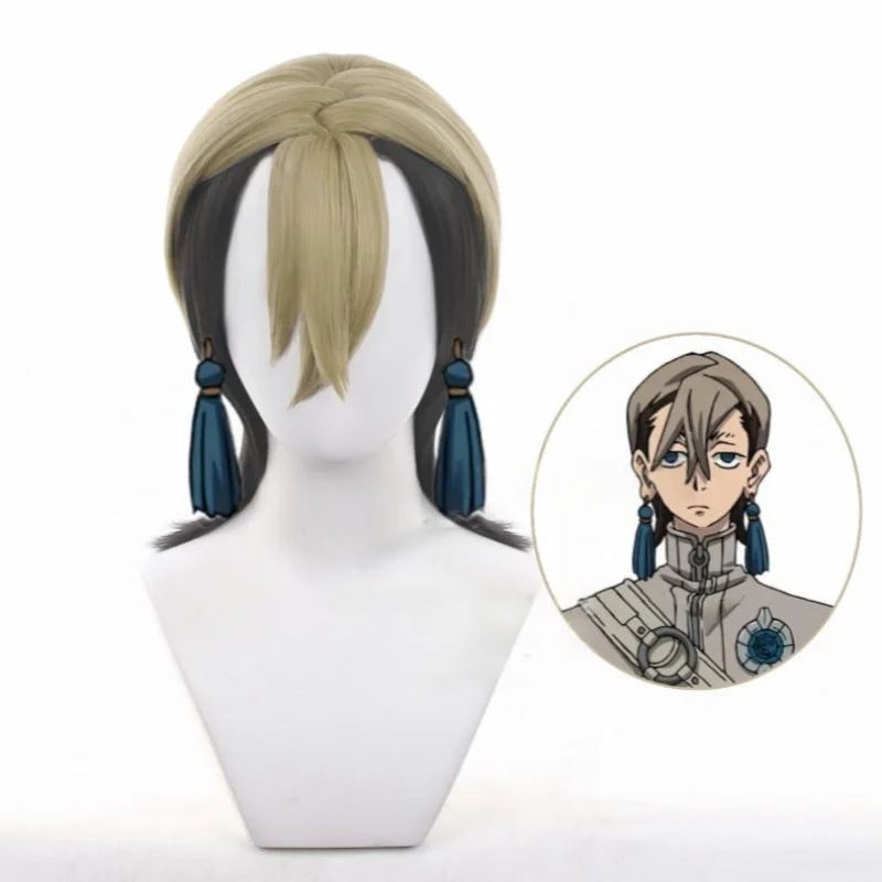 

Anime Gachiakuta Zanka Nijiku Cosplay Wig Heat Resistant Synthetic Wigs Short Mixed Color Wig Cosplay Halloween Costume Hair Wig