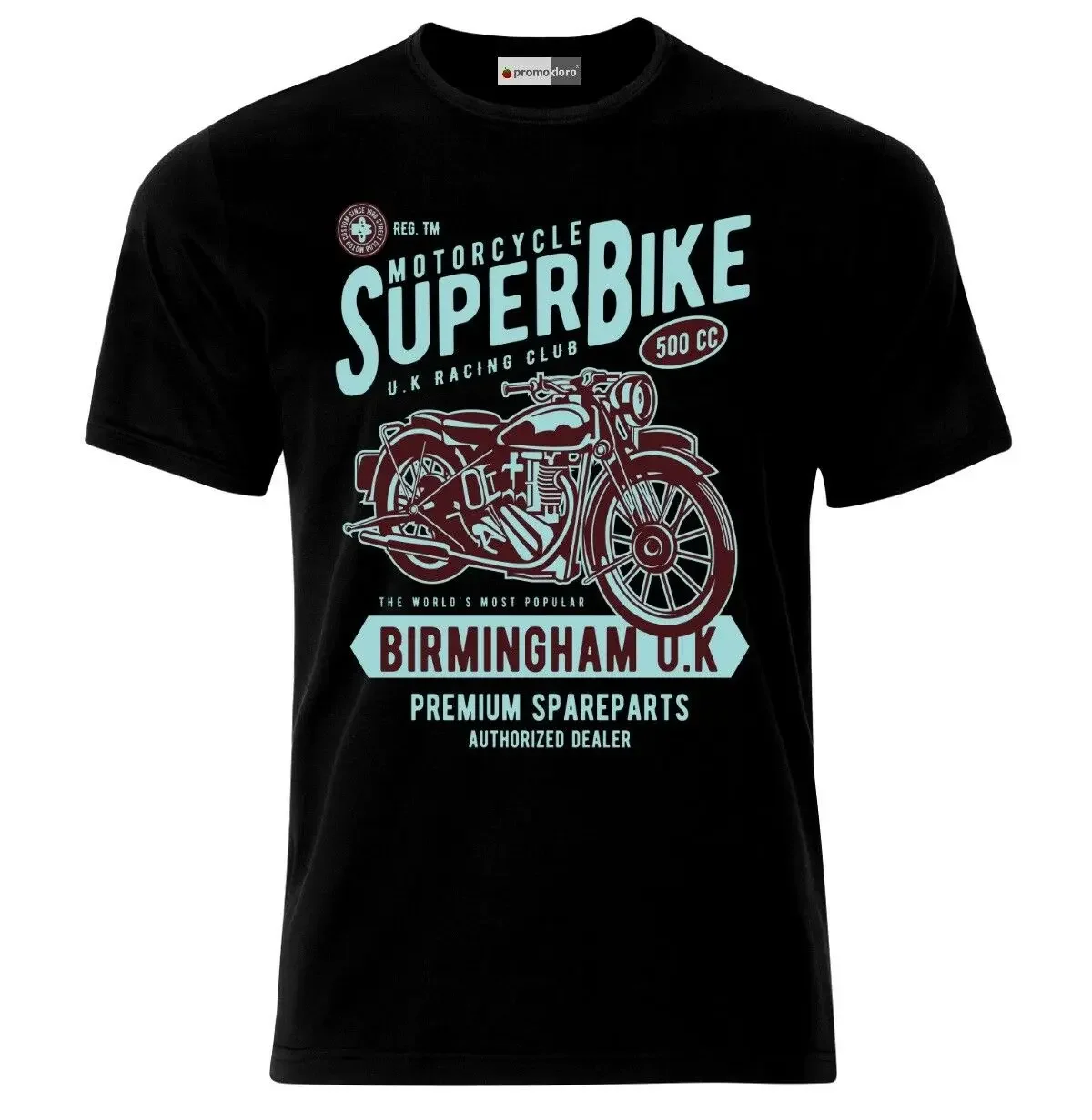 Super Bike Rocker Tattoo Chopper Motor Racer Vintage Motorcycle T-Shirt. Summer Cotton Short Sleeve O-Neck Mens T Shirt New