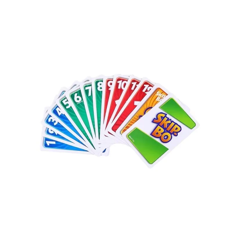 Mattel Games UNO:SKIP BO Card Game Multiplayer UNO Card Game Family Party Games Toys Kids Christmas Toy Gift