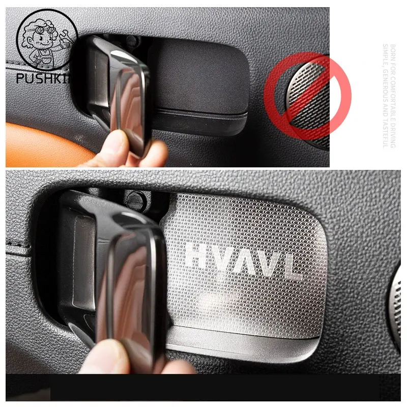 For HAVAL H9 2nd MKII 2027 2026 Carbon Fiber Car Inner Door Bowl Panel Decoration Stickers Interior Protective Trim Accessories
