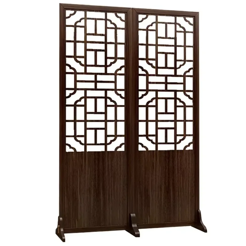 New Durable Modern Laser Cut Multi Functional Waterproof Screen Partition Folding Mobile Wooden Room Divider for Living Room